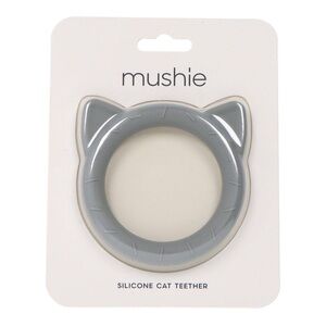 Mushie Gray Silicone Teether